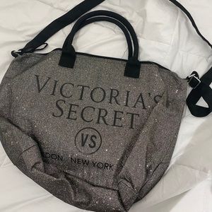 Sparkly Silver Bag with a VS logo